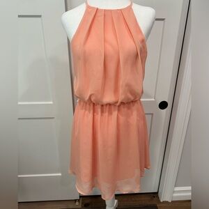 Papaya peach mini dress for women/teens
